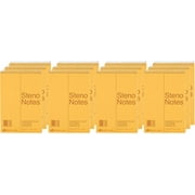 National Steno Notebook, Gregg-Ruled, Green Eye-Ease Paper, 12 Notebooks, 6" x 9", 60 Sheets Each - Bulk (36646-12)