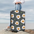 thumbnail image 7 of Susaid Cute Poached Eggs Print Elastic Washable Suitcase Cover with Hidden Zipper, Fits 18-32 Inch Luggage for Protection During Travel-Small, 7 of 7