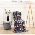 thumbnail image 3 of Touch Ultra Plush Christmas Holiday Printed Fleece Throw/Blanket-50 x 60inch, (Snowman Flake), 3 of 6
