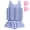 Light Blue, variant on Baby Girls Swimsuit with Floatation Toddler One Piece Swimsuits Kids Swim Vest Swimwear Float Suit