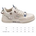 thumbnail image 6 of Mens Sports Sneakers Lace-Up Outdoor Shoes Cozy Shock-Absorption (Beige 43), 6 of 9