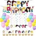 thumbnail image 1 of Kit de globos decorativos de cumpleaños, 35 unidades, látex, 12 pulgadas, 1 of 5