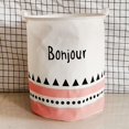 thumbnail image 4 of Canvas Laundry Basket Collapsible Portable Laundry Hamper Folding Washing Bin, 4 of 9