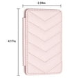 thumbnail image 2 of Cell Phone Wallet for Back of Phone, Credit Adhesive Stick On Wallet Credit Card ID Holder with Back Magnetic Closure Flip Compatible with iPhone, Galaxy & Most Smartphones and Cases, Pink, 2 of 9