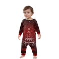 thumbnail image 2 of Onlypjs Matching Family Christmas Pajamas Set for Men, Women and Couples – "Merry Christmas" Tree Print Tops with Red Plaid Pants, 2 of 5