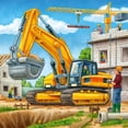 thumbnail image 2 of Rompecabezas Ravensburger, vehículos de construcción grandes, 3 x 49 piezas, 2 of 7