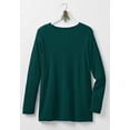 thumbnail image 2 of Woman Within Plus Size Long-Sleeve Crewneck Soft Waffle Knit Thermal Shirt, 2 of 6