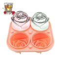 thumbnail image 1 of Rose Ice Cube Molds - Silicone Flower-shaped Cubes For Chilling Whiskey And Cocktails (bpa-free, Pink), 1 of 5