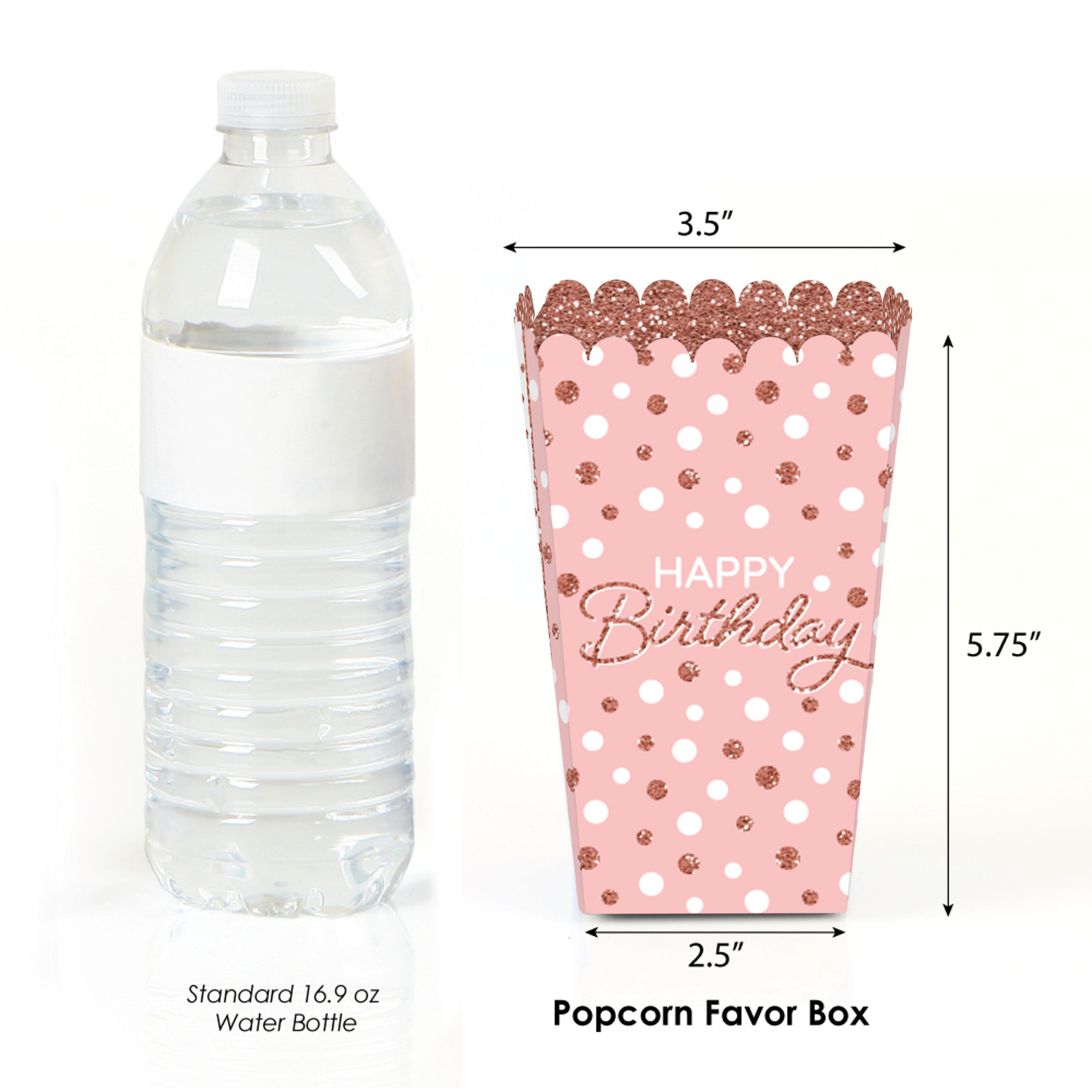 Big Dot Of Happiness Popcorn-Boxen Im Pinken Karo-Design – 12-teiliges Set Für Süßigkeiten, Partygeschenke & Deko