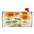 thumbnail image 2 of PHELIKA Retro Sunflowers 03 Magnetic Mailbox Covers Standard Size 25.5"H x 21"W, 2 of 8