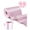 thumbnail image 1 of Cinta decorativa FAKILO satinada 10 cm x 20 m rosa, 1 of 6