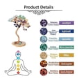 thumbnail image 4 of Árbol de la vida con piedras preciosas decorativas de Feng Shui, alambre de oro rosa, piedras pulidas con base de ágata, árbol del dinero chino, decoración de sala de estar para el bienestar, 4 of 4