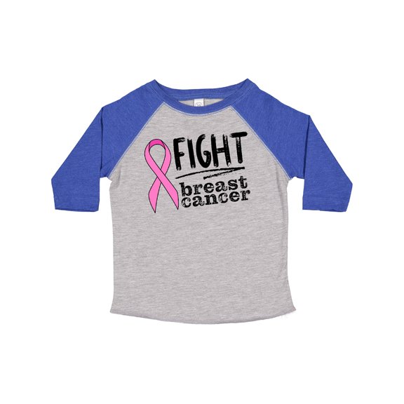 Inktastic Fight Breast Cancer Pink Ribbon Boys or Girls Toddler T-Shirt