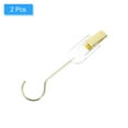 thumbnail image 3 of Unique Bargains 2Pack Alliage Multipurpose Pendaison Clips Pince à Linge de Séchage Portable, 305mm Or, 3 of 6