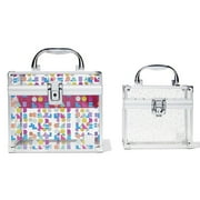 Caboodles Prima DonnaTM Cosmetic Train Case, Multicolor w/Glitter, Small