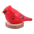 thumbnail image 6 of MRLESS Wooden Bird Sculpture Hand Painted Sparrow Figurine Small Bird Statue Wood Bird Ornament for Office Shelf Table Decors, 6 of 8
