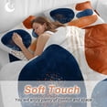 thumbnail image 4 of Abstract Graffiti Bedding Duvet Cover Set Full Size 4 Pieces Vintage Orange Blue Dot round Shape Bedding Set with Zipper Closure, 1 Comforter Cover 86x86 Inches 1 Flat Sheet & 2 Pillow Cases, 4 of 7