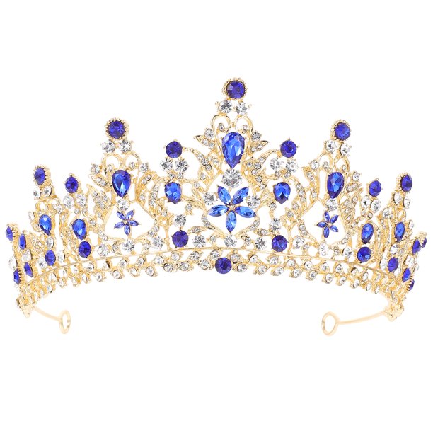 KAKOWELY Corona de cristal con diamantes de imitación para novia, tocado de boda exquisito.