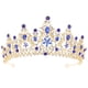 thumbnail image 1 of KAKOWELY Corona de cristal con diamantes de imitación para novia, tocado de boda exquisito., 1 of 5