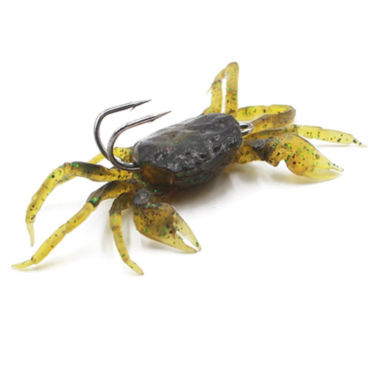 crab fishing lure Crystal crab design that imitates a natural surface drift Self Soft Shell Crab 2"