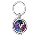 thumbnail image 1 of Llavero de Metal mariposa romance Luna arbol Unbranded Rotating keychain Holder, 1 of 2