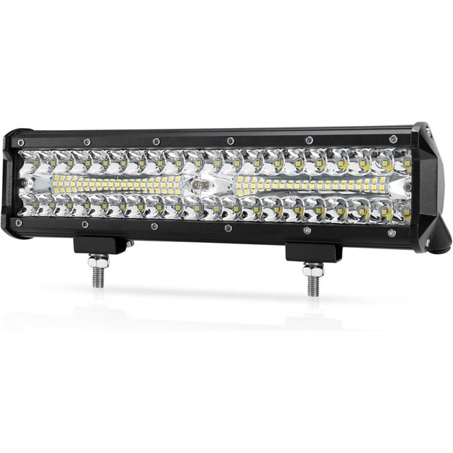 12 Inch Pods Spot Flood Combo Beam Liteway 30000 LM Triple Row Light Bar Off Road Driving Work Lights for UTV