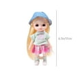 thumbnail image 3 of Modern Doll Under 5 ! Kadlawus 17cm Small Decorative Figure Gift forGirlsCollectors Home Display Fashion Style Doll with Movable Joints Detailed Outfit Birthday Christmas Gift, 3 of 6