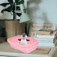 thumbnail image 3 of Zonhebin Pink Woven Fruit Basket for Christmas Party and Home Kitchen Gifts, 3 of 6