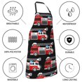 thumbnail image 5 of Kdxio Fire and Rescue Truck Apron with Pockets Adjustable Kitchen Aprons for Men Women Waterproof Aprons for Cooking,Drawing,Crafting, Baking Household Cleaning, 5 of 8