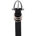 thumbnail image 2 of CTM  Skinny Dress Belt with Triple Ring Detail (Women), 2 of 4