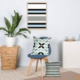 thumbnail image 6 of Set of 6 Geometry Throw Pillow Covers 18x18 Inch,Black and Curry Pale Blue Triangles Decorative Couch Pillow Cases,Modern Floral Linen Square Cushion Covers for Couch Bed Living Room Sofa, 6 of 6