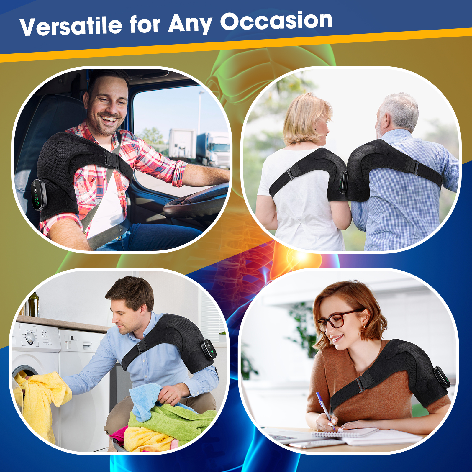 Agdoad Heated Shoulder Brace with Massage photo 4