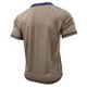 thumbnail image 4 of Camisa de Manga Corta de los Hombres con Botón de Manga Raglan Bolsillo Cuello de Vuelta, Blusa Sólida Casual, 4 of 6