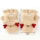 thumbnail image 2 of Guantes de invierno con calefacción USB, guantes sin dedos, manoplas con astas peludas, guantes suaves y cálidos de piel sintética para mujeres y hombres, 2 of 9