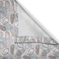 thumbnail image 3 of Ambesonne Vintage Kitchen Curtains, Striped Oval Shapes Art, 55"x45", Pale Grey and Blush, 3 of 3