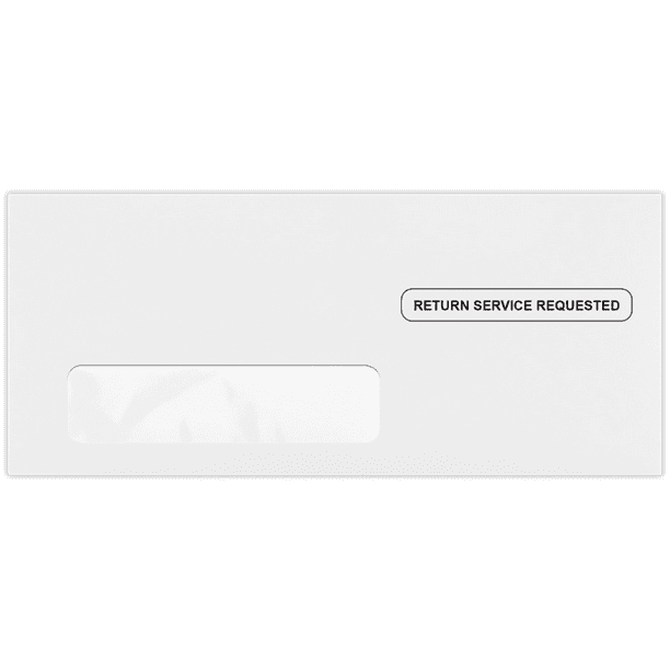 LUXPaper 10 Window Envelopes, 4 1/8 x 9 1/2, Bright White, 50/Pack