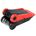 thumbnail image 2 of Greeniant Llave de reparación de bicicletas Herramienta de bolsillo Multiherramienta Portátil Aleación de acero Llave plegable Abrebotellas, Negro Ciclismo negro rojo Greeniant OD000169-02B, 2 of 6