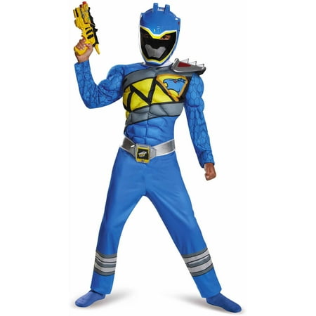 Blue Power Ranger Dino Charge Classic Muscle Child Halloween