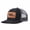Black and gray, variant on Papa Bear Leather Patch Embroidered Color Block Trucker Hat Unisex Adjustable Cotton Breathable Fashion Cap for Travel Daily Wear