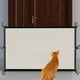 thumbnail image 1 of Puerta de seguridad retráctil para mascotas | Barrera plegable de nailon para perros y gatos | Opciones de 43 o 71 pulgadas | Valla de aislamiento para niños y mascotas | Uso en interiores y ex, 1 of 5