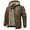 Brown, variant on MANSDOUR Men's Faux Leather Jacket Winter Warm Fleece Lined Motorcycle Bomber Jacket with Hood Black L