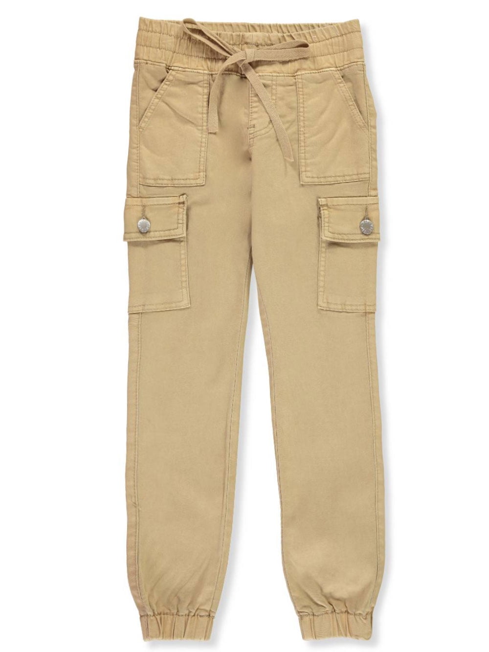 girls khaki joggers