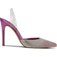 thumbnail image 5 of Nine West Fabry 5 Magenta Pink Pointed Closed Toe Slip On Stiletto Heeled Sandal (Magenta Pink, 10.5), 5 of 6