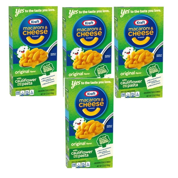 Kraft Original Cauliflower Pasta Mac & Cheese 5.5oz pack of 4