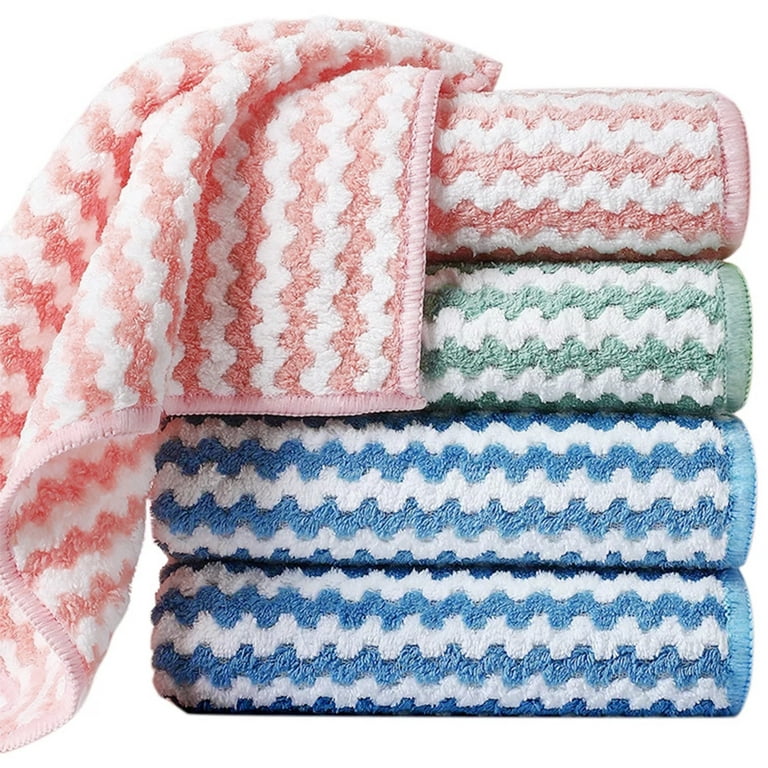 Cotton Dish Cloths, 1-Pack Super Soft Absorbent Dish Rags Washing Dishes  30x3 K4