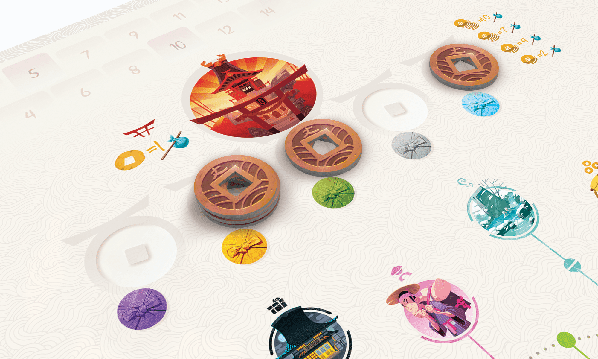Tokaido by Antoine Bauza - A Zen Strategy Board Game About Traveling in Japan, from Stonemaier Games