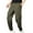 Olive Green, variant on Mens Cargo Pants Drawstring Casual Hiking Pants Joggers Athletic Trousers Solid Pocket Waist Drawstring Regular Pants Yellow