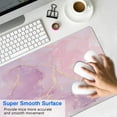 thumbnail image 2 of Large 31.5x11.8in Pink Gold Marble Desk Mat - Mouse Pad & Laptop Protector, 2 of 7