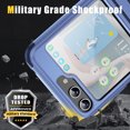 thumbnail image 6 of Allytechgroup Rugged Shockproof Case for Samsung Galaxy Z Flip 6, Military Grade Protective Anti-Slip Bumper Drop Proof Dual Layers TPU PC Back Case Cover for Samsung Galaxy Z Flip 6, Lightpurple, 6 of 8