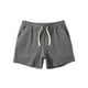 thumbnail image 4 of Pantalones de tres puntos de algodón sólido para hombre Pantalones cortos deportivos elásticos de cintura media con cordones Pompotops oipoqjl40873, 4 of 8